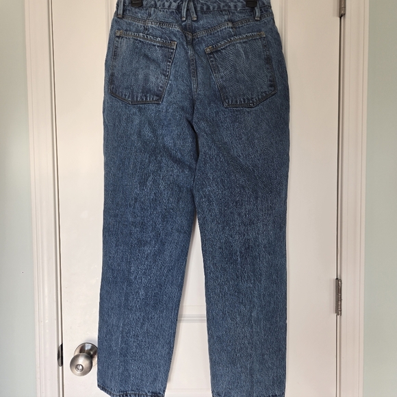 Good American Good 90s Duster Jeans Blue950 Size 6 / 28. NWOT - Picture 4 of 7